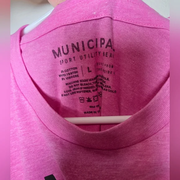 NWT Municipal Origin SuperBlend T-Shirt Large Magenta - Picture 5 of 5